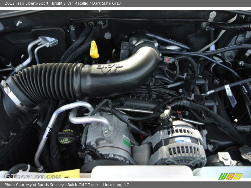 Bright Silver Metallic / Dark Slate Gray 2012 Jeep Liberty Sport