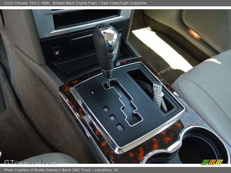 Brilliant Black Crystal Pearl / Dark Khaki/Light Graystone 2010 Chrysler 300 C HEMI