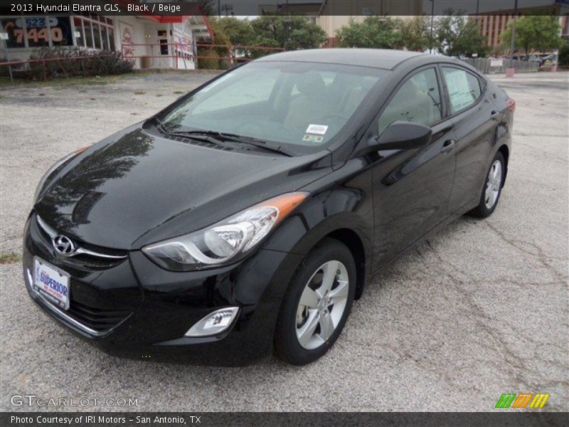 Black / Beige 2013 Hyundai Elantra GLS