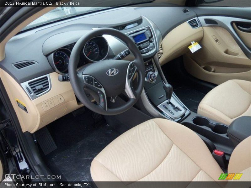 Black / Beige 2013 Hyundai Elantra GLS