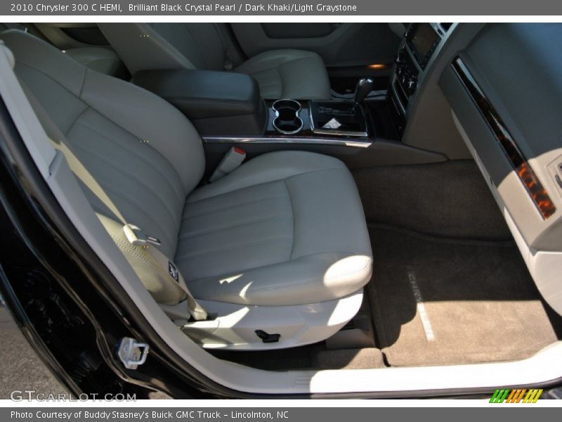 Brilliant Black Crystal Pearl / Dark Khaki/Light Graystone 2010 Chrysler 300 C HEMI