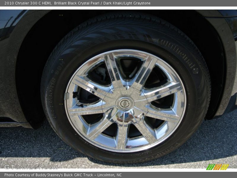 Brilliant Black Crystal Pearl / Dark Khaki/Light Graystone 2010 Chrysler 300 C HEMI