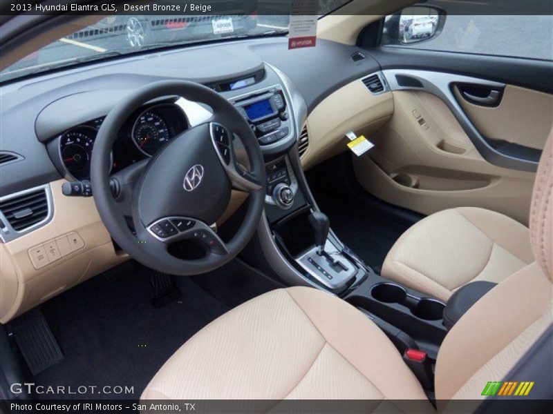Desert Bronze / Beige 2013 Hyundai Elantra GLS