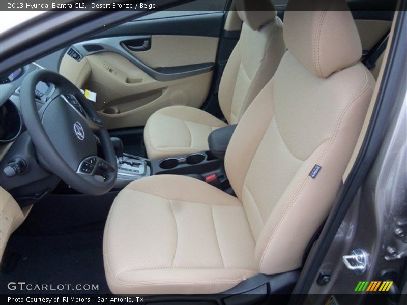 Desert Bronze / Beige 2013 Hyundai Elantra GLS