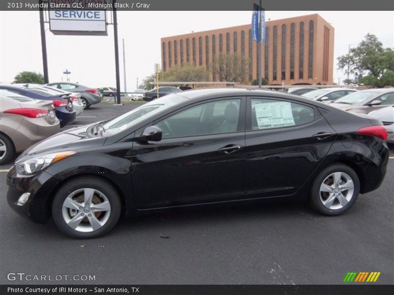 Midnight Black / Gray 2013 Hyundai Elantra GLS