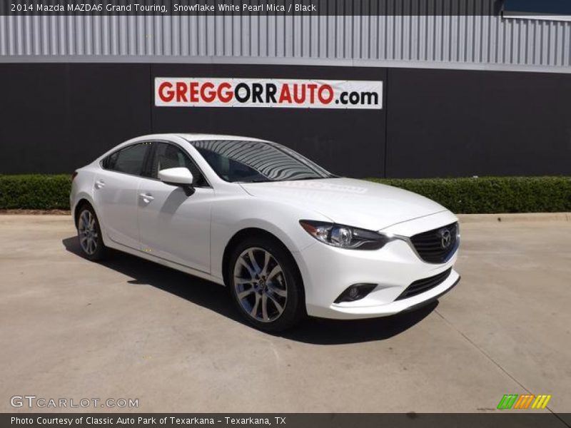 Snowflake White Pearl Mica / Black 2014 Mazda MAZDA6 Grand Touring