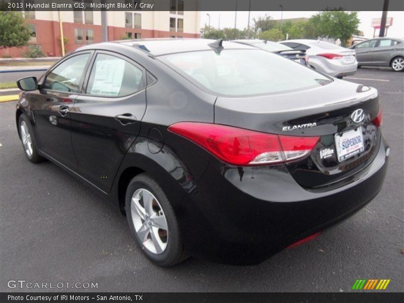 Midnight Black / Gray 2013 Hyundai Elantra GLS
