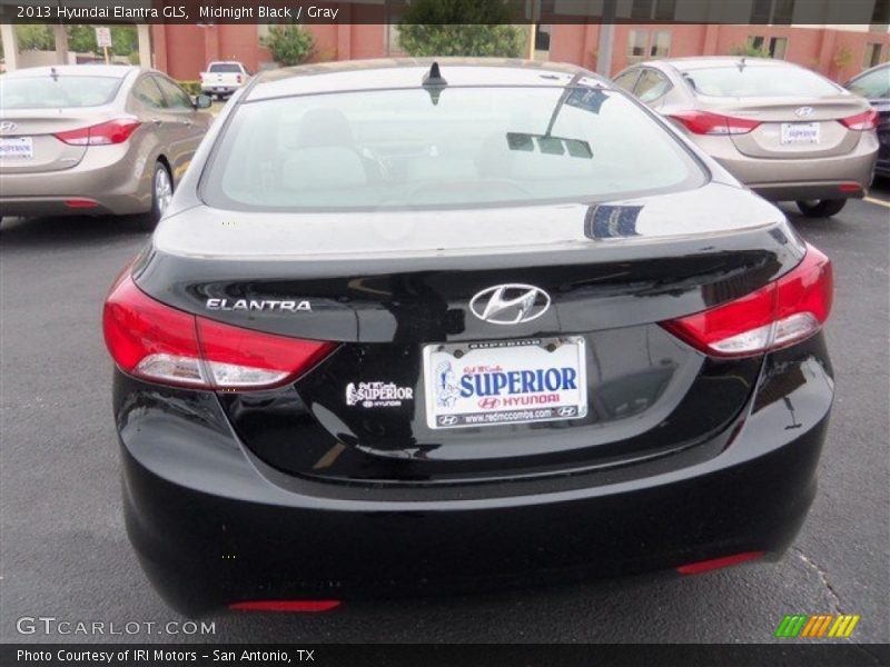 Midnight Black / Gray 2013 Hyundai Elantra GLS