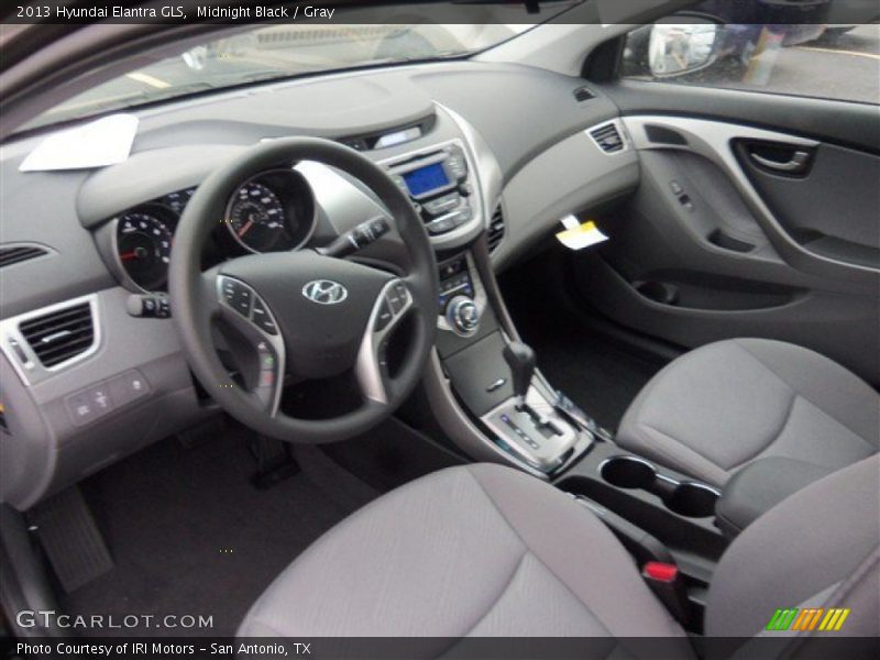 Midnight Black / Gray 2013 Hyundai Elantra GLS