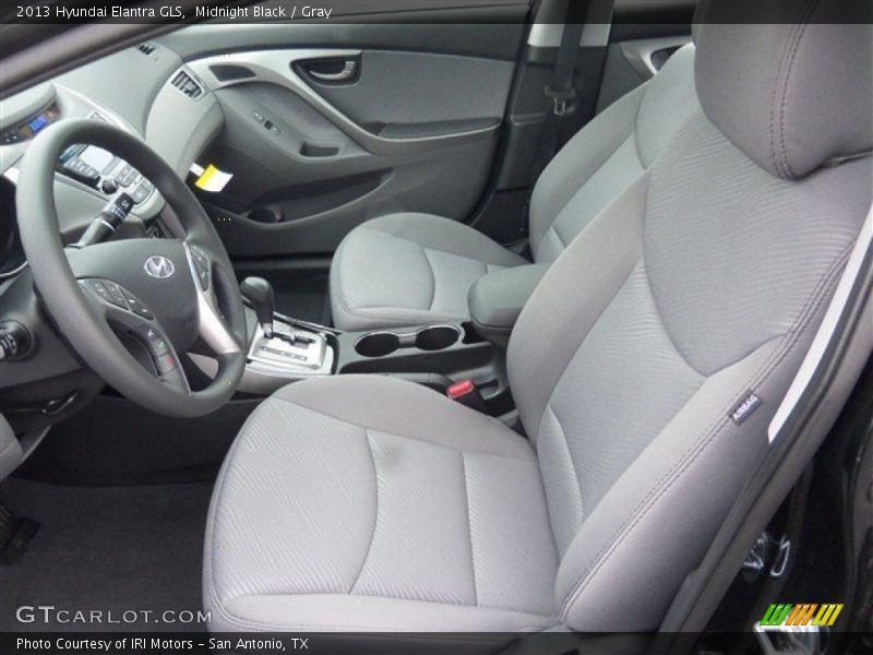 Midnight Black / Gray 2013 Hyundai Elantra GLS