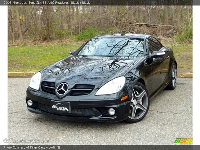 Black / Black 2005 Mercedes-Benz SLK 55 AMG Roadster