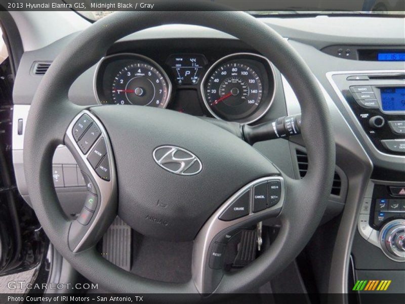 Midnight Black / Gray 2013 Hyundai Elantra GLS
