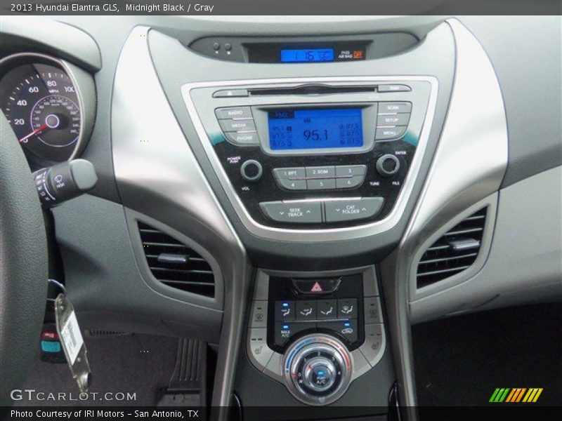 Midnight Black / Gray 2013 Hyundai Elantra GLS