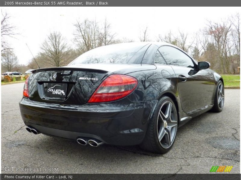 Black / Black 2005 Mercedes-Benz SLK 55 AMG Roadster