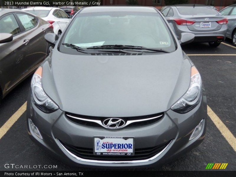 Harbor Gray Metallic / Gray 2013 Hyundai Elantra GLS