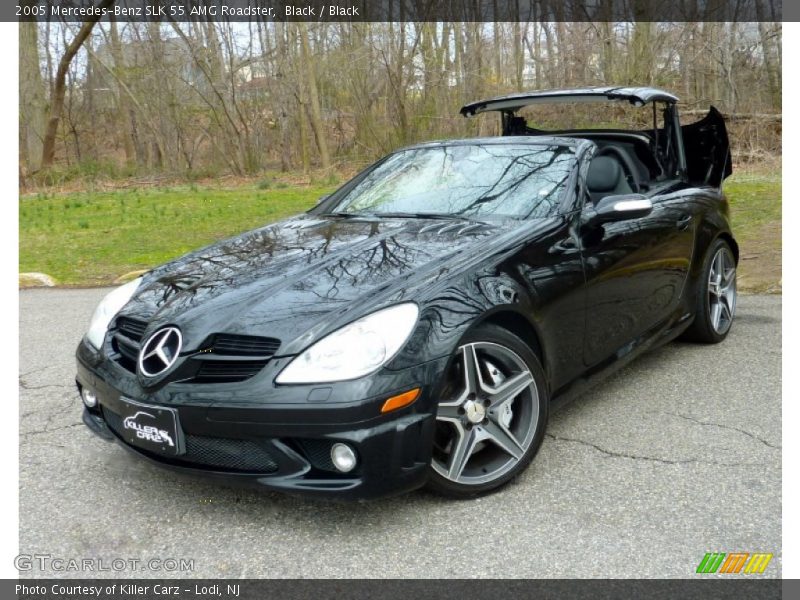 Black / Black 2005 Mercedes-Benz SLK 55 AMG Roadster