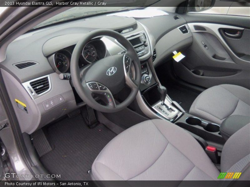Harbor Gray Metallic / Gray 2013 Hyundai Elantra GLS