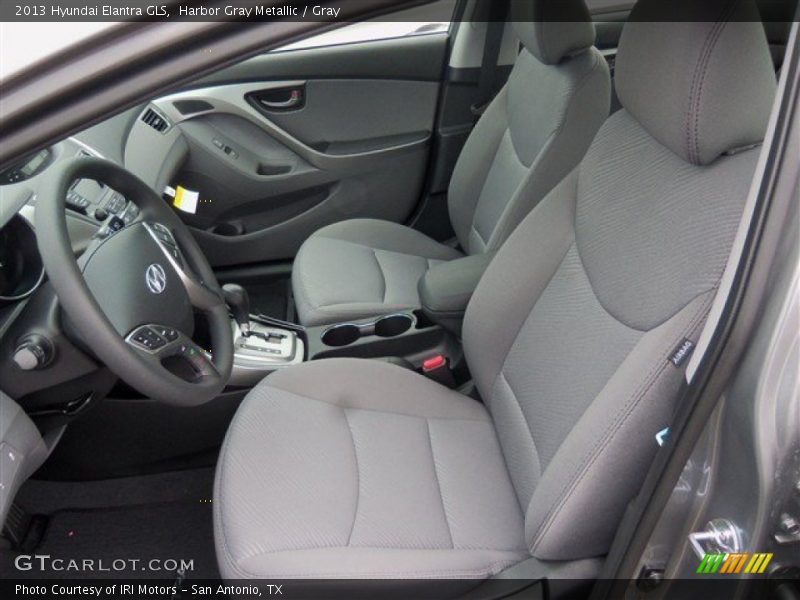 Harbor Gray Metallic / Gray 2013 Hyundai Elantra GLS