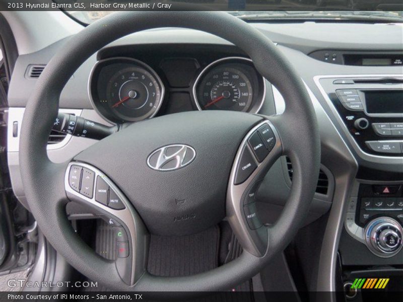 Harbor Gray Metallic / Gray 2013 Hyundai Elantra GLS