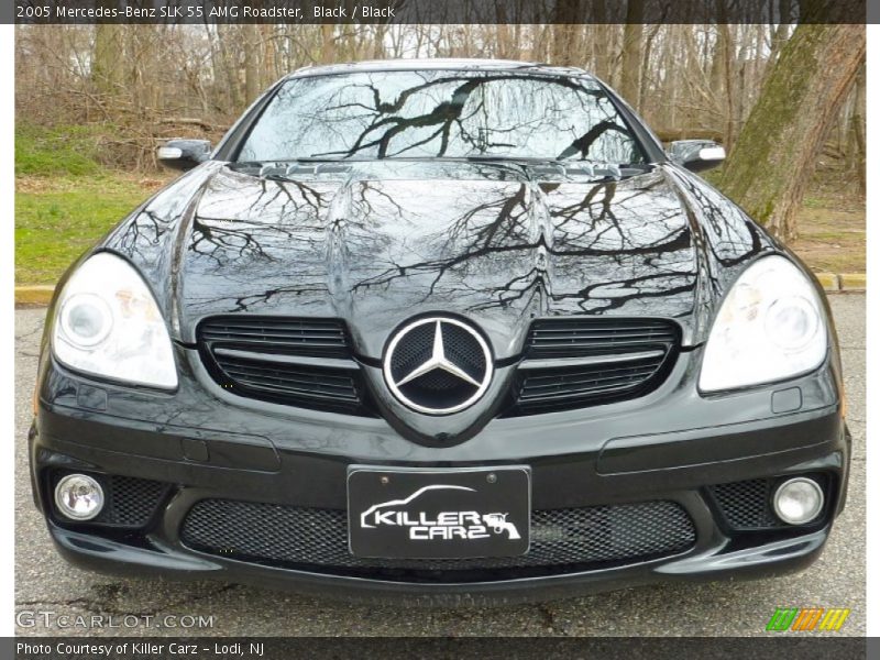 Black / Black 2005 Mercedes-Benz SLK 55 AMG Roadster