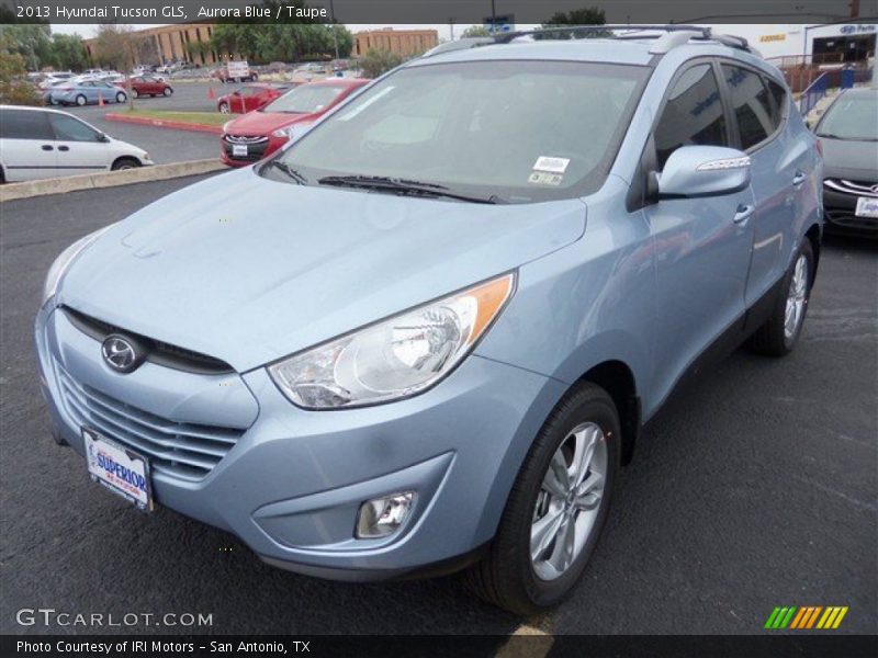 Aurora Blue / Taupe 2013 Hyundai Tucson GLS