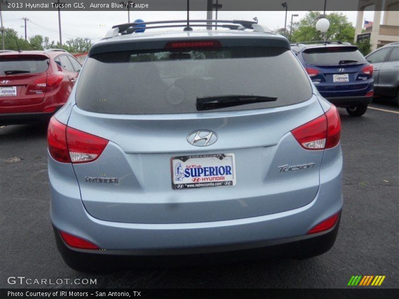 Aurora Blue / Taupe 2013 Hyundai Tucson GLS