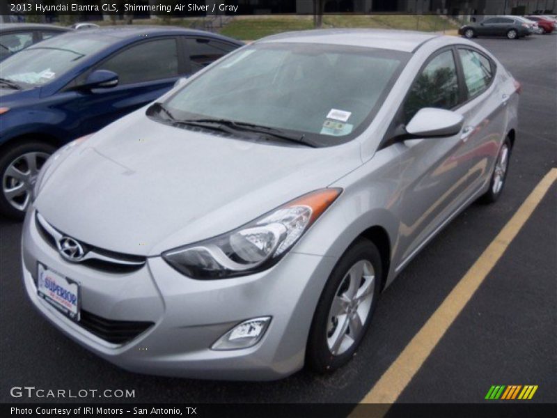 Shimmering Air Silver / Gray 2013 Hyundai Elantra GLS