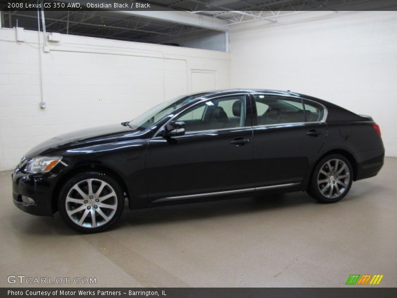 Obsidian Black / Black 2008 Lexus GS 350 AWD
