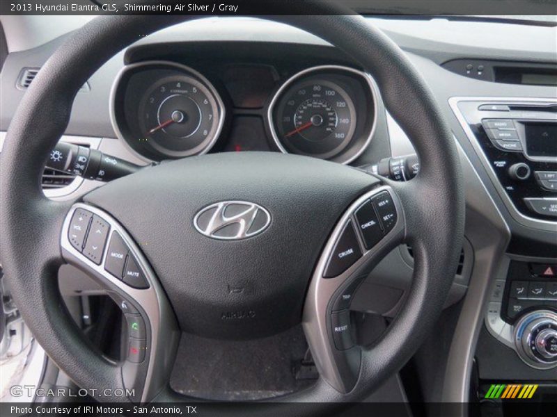 Shimmering Air Silver / Gray 2013 Hyundai Elantra GLS