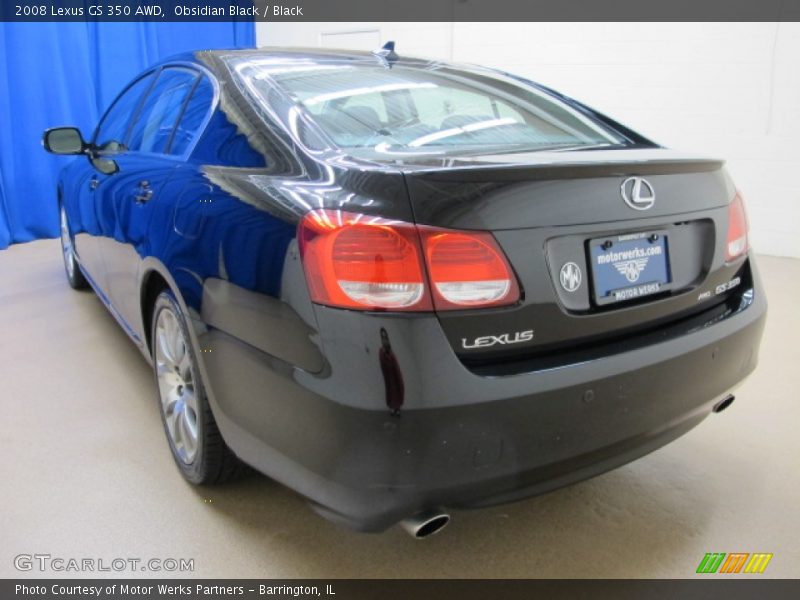 Obsidian Black / Black 2008 Lexus GS 350 AWD