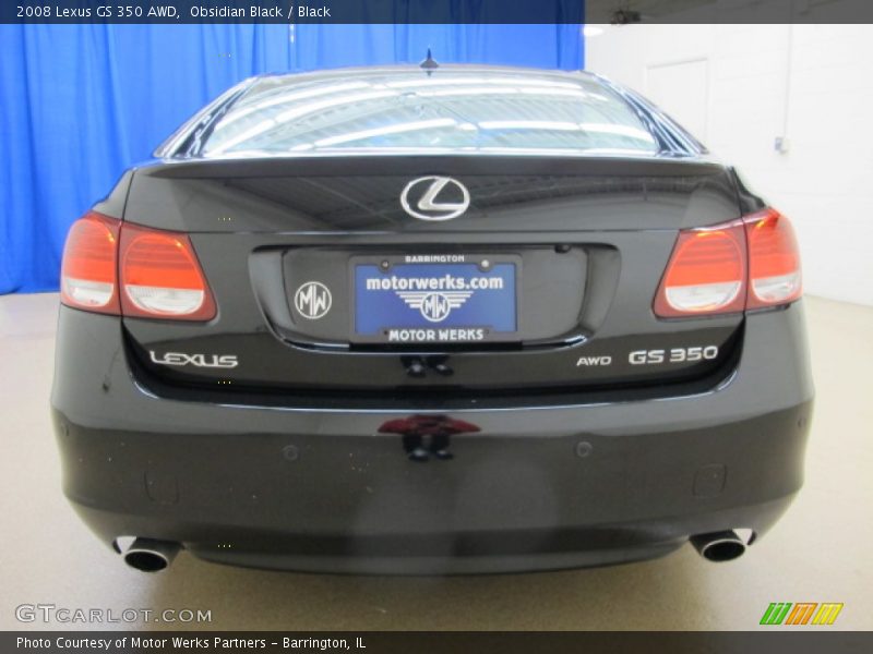 Obsidian Black / Black 2008 Lexus GS 350 AWD