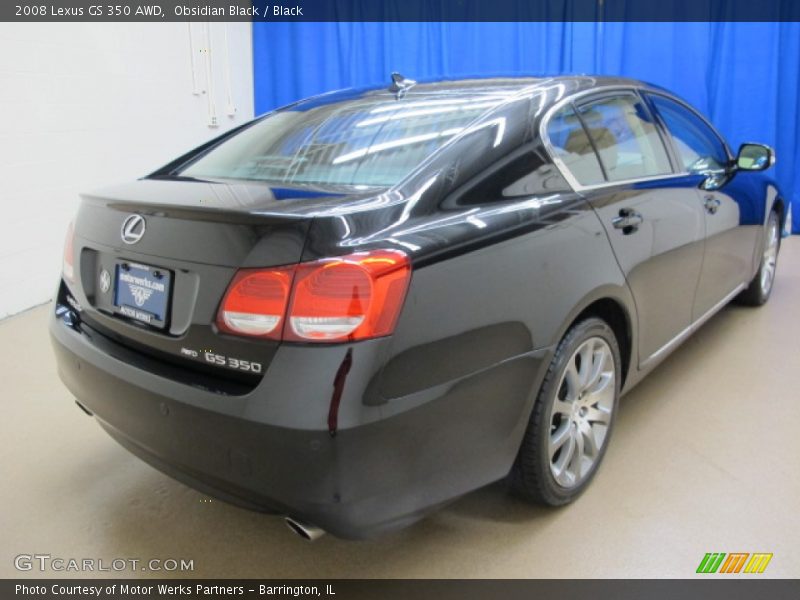 Obsidian Black / Black 2008 Lexus GS 350 AWD