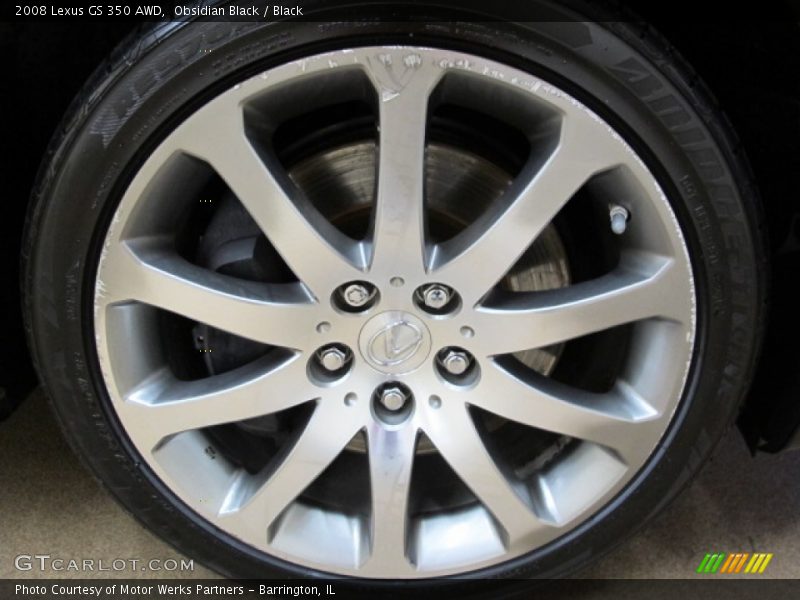 Obsidian Black / Black 2008 Lexus GS 350 AWD