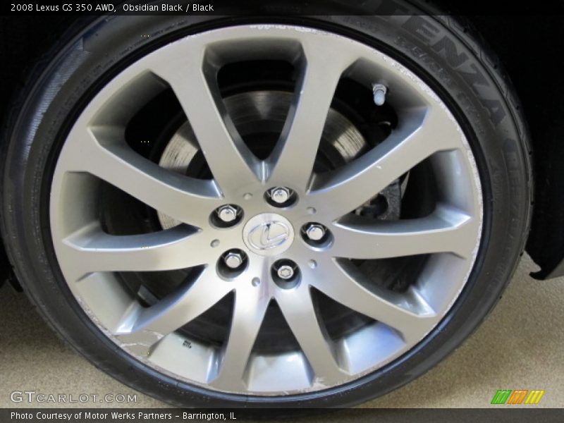 Obsidian Black / Black 2008 Lexus GS 350 AWD