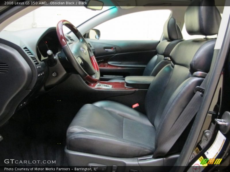 Obsidian Black / Black 2008 Lexus GS 350 AWD