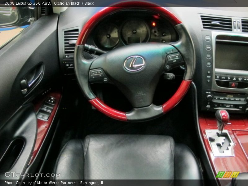 Obsidian Black / Black 2008 Lexus GS 350 AWD
