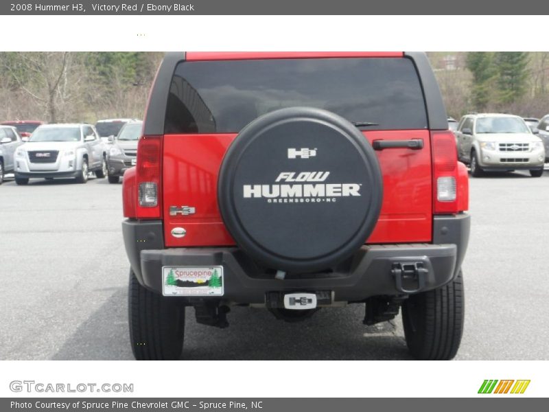 Victory Red / Ebony Black 2008 Hummer H3