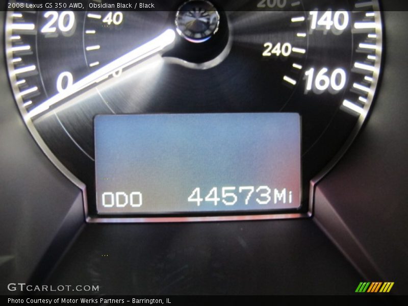 Obsidian Black / Black 2008 Lexus GS 350 AWD