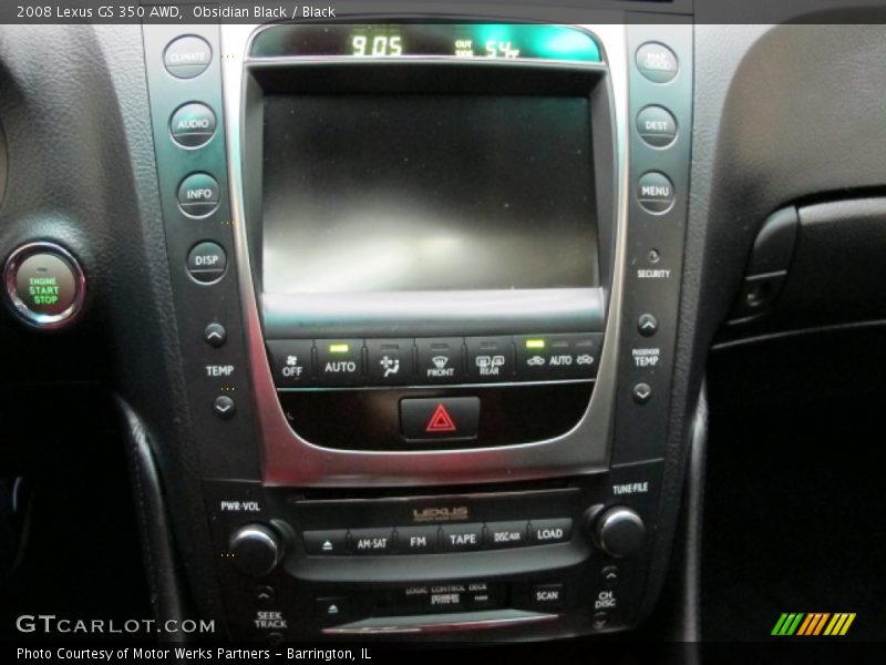 Obsidian Black / Black 2008 Lexus GS 350 AWD