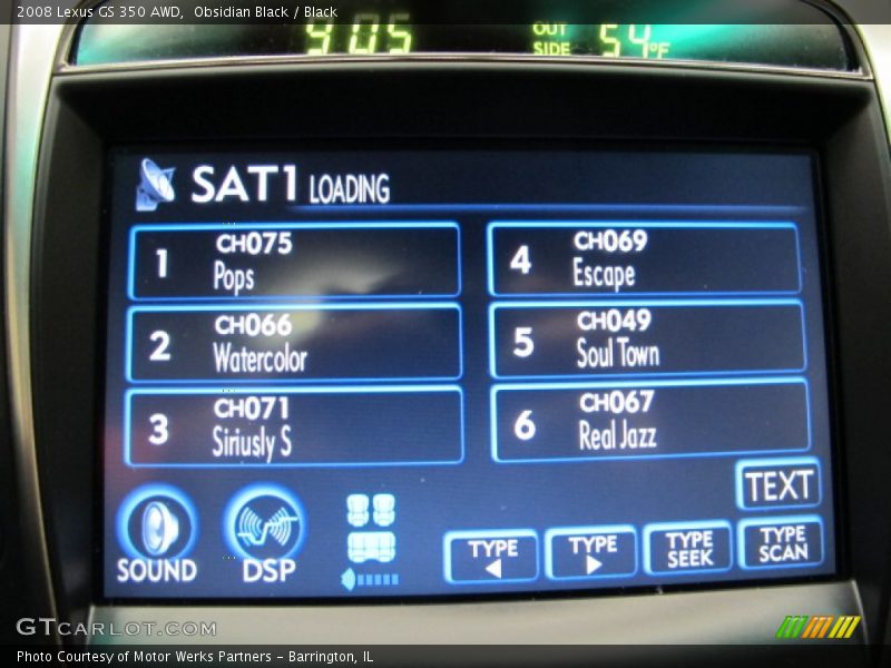 Obsidian Black / Black 2008 Lexus GS 350 AWD