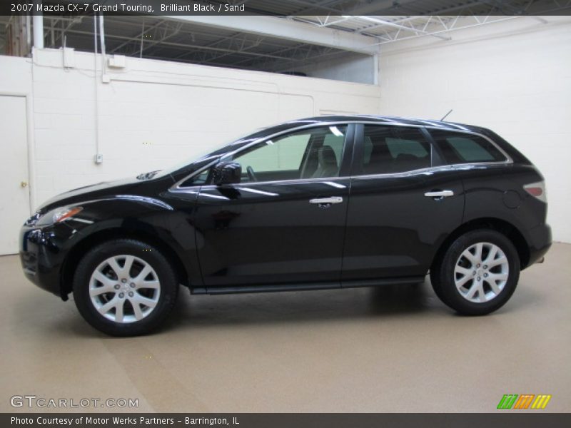 Brilliant Black / Sand 2007 Mazda CX-7 Grand Touring