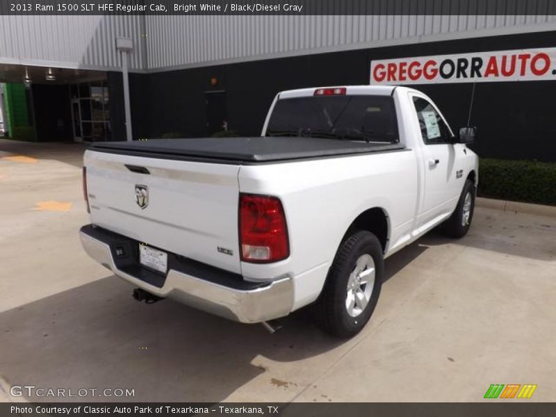 Bright White / Black/Diesel Gray 2013 Ram 1500 SLT HFE Regular Cab