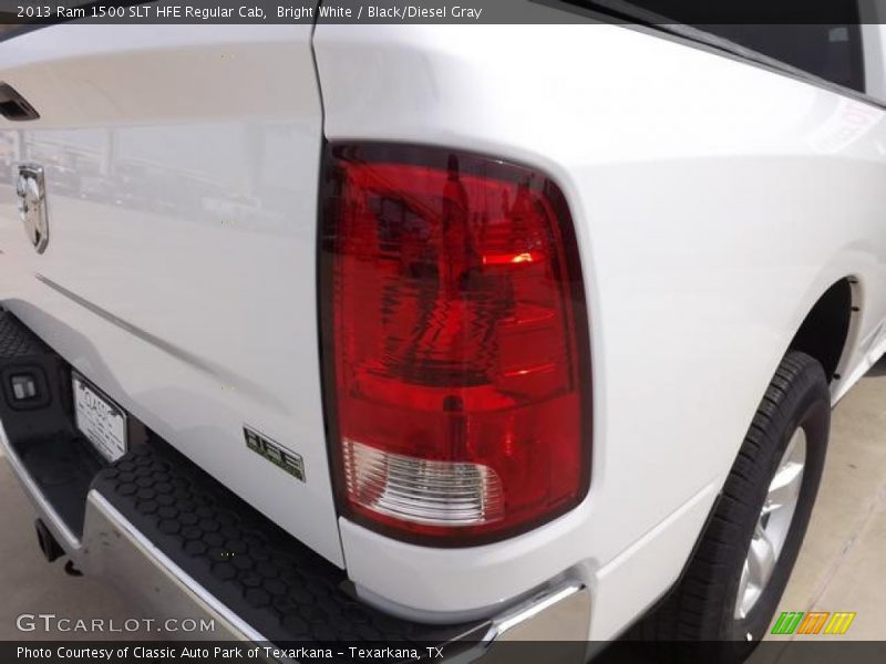 Bright White / Black/Diesel Gray 2013 Ram 1500 SLT HFE Regular Cab