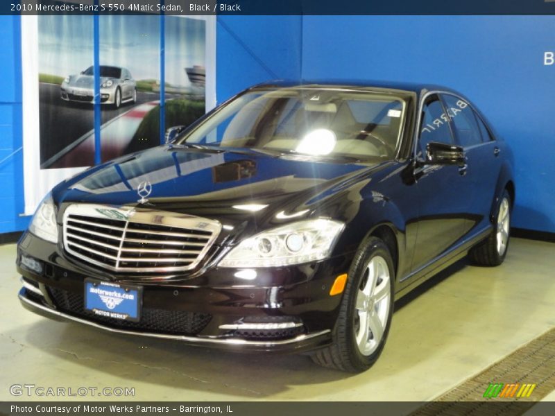 Black / Black 2010 Mercedes-Benz S 550 4Matic Sedan