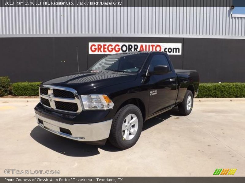 Black / Black/Diesel Gray 2013 Ram 1500 SLT HFE Regular Cab