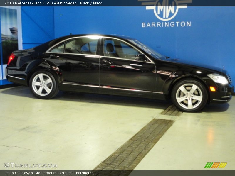 Black / Black 2010 Mercedes-Benz S 550 4Matic Sedan