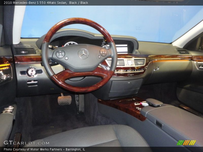 Black / Black 2010 Mercedes-Benz S 550 4Matic Sedan