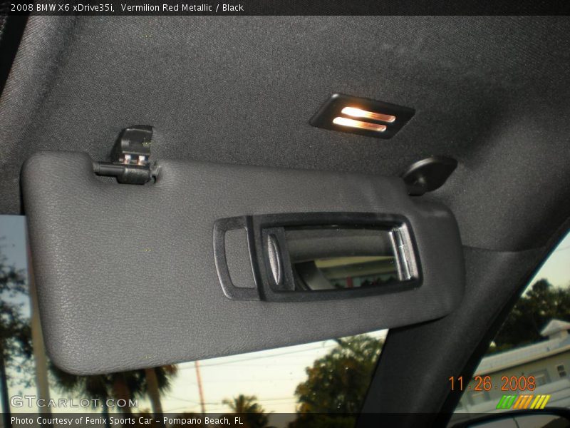 Vermilion Red Metallic / Black 2008 BMW X6 xDrive35i