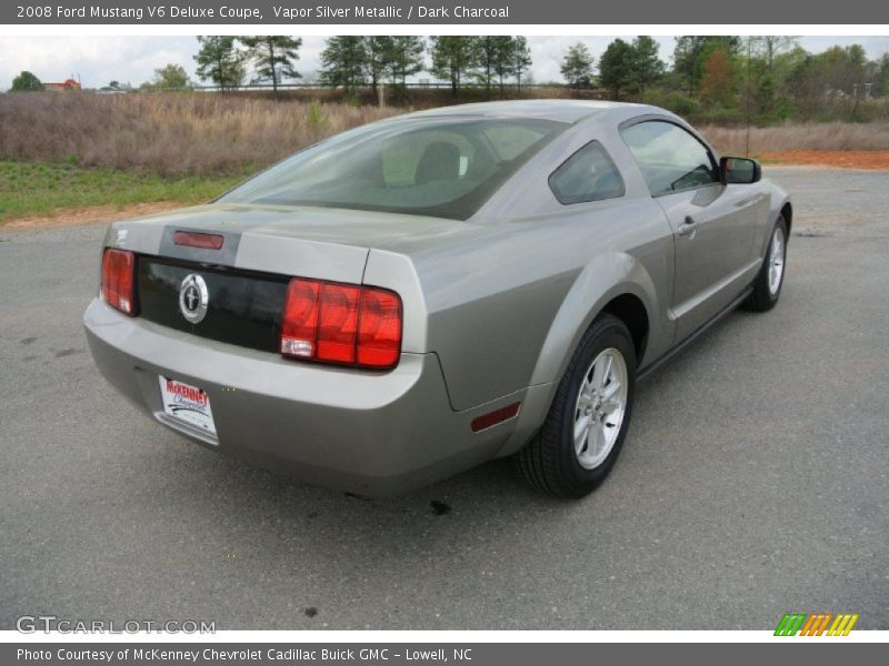 Vapor Silver Metallic / Dark Charcoal 2008 Ford Mustang V6 Deluxe Coupe