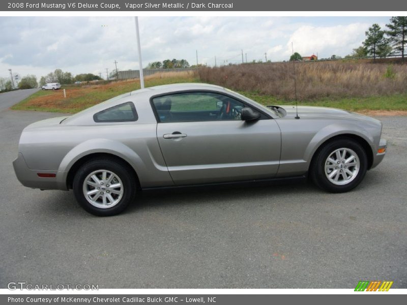 Vapor Silver Metallic / Dark Charcoal 2008 Ford Mustang V6 Deluxe Coupe